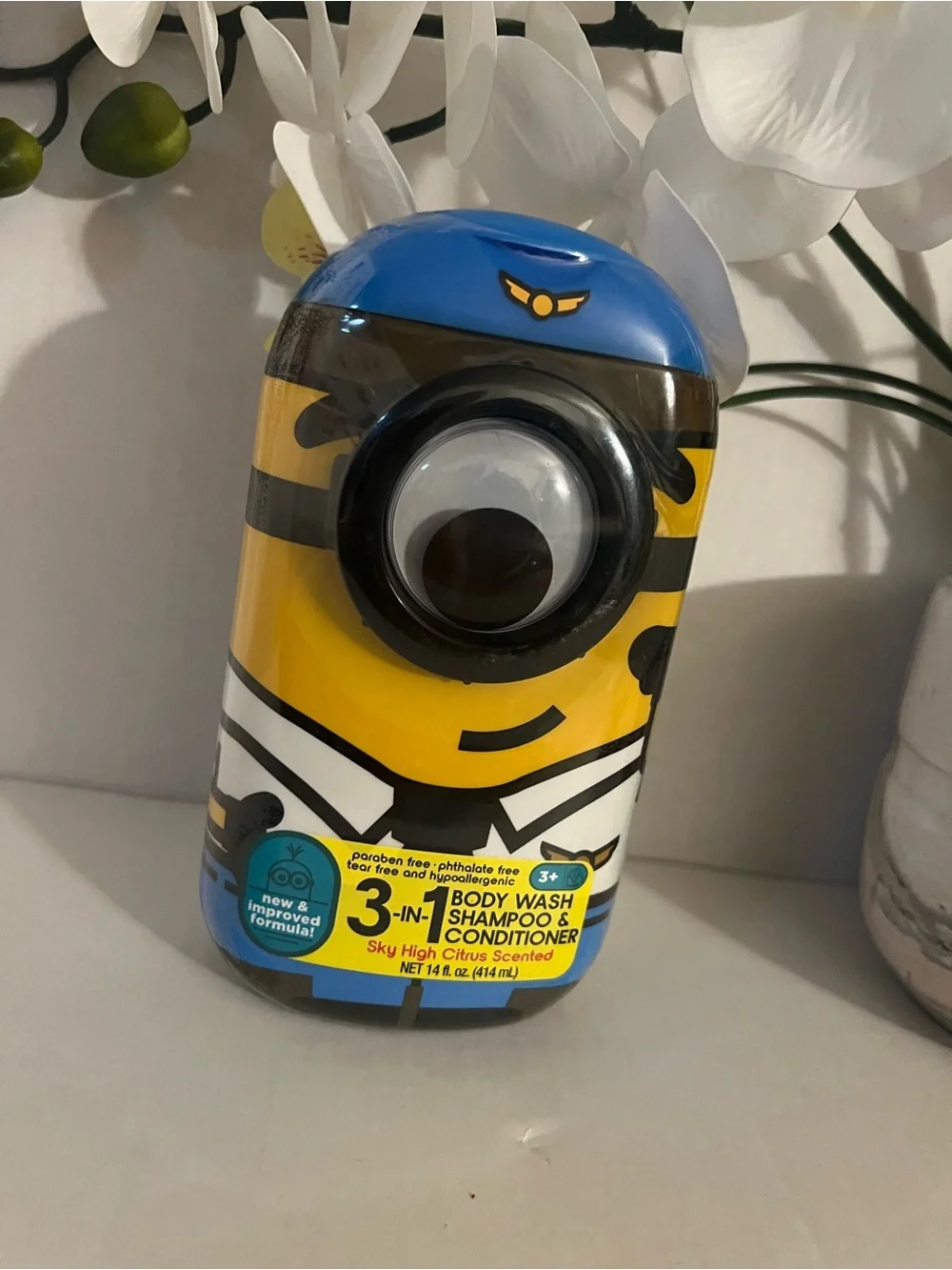Minions 3-in-1 Kids Body Wash, Shampoo & Conditioner – Yellow/Blue